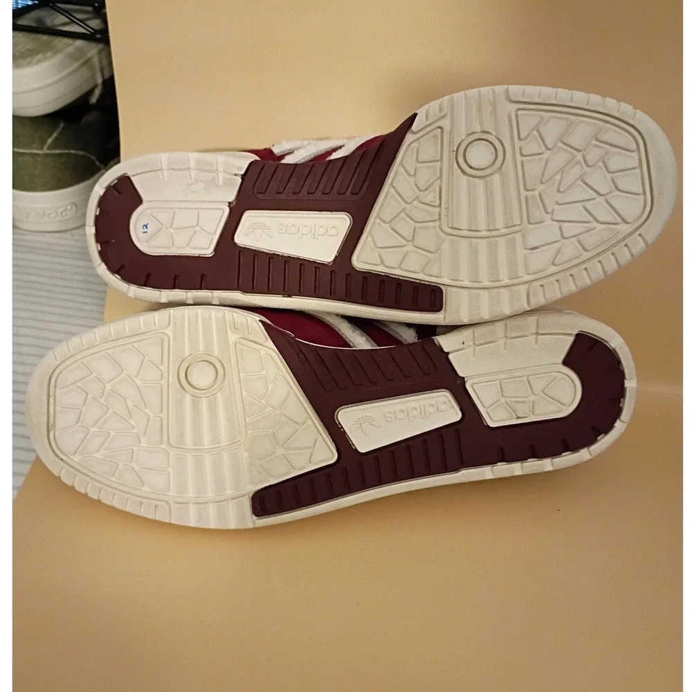 Adidas‎ Rivalry Low Texas Aggies Mens Size 9 Maroon White Suede Sneakers